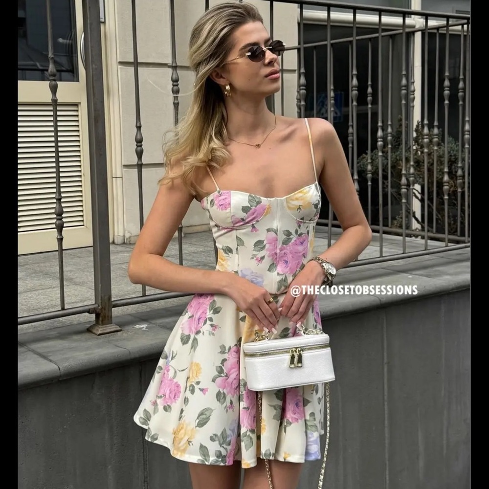 Zara Floral Mini Dress